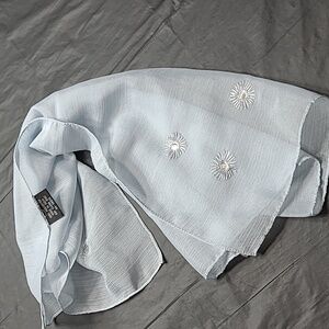 Chic Silver Textured, Scarf